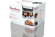 Freidora de aire Moulinex Dual Easy Fry & Grill EZ905D, 8.3 L, Inox