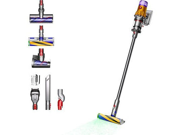 Aspiradora sin cable Dyson V12 Detect Slim Absolute, 150 AW, 2.2 kg, Plata