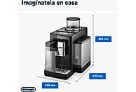 Cafetera Automática De'Longhi Rivelia EXAM440.55.B, 19 Bares, Negra