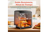 Freidora de aire Cosori Dual Blaze Chef Edition, 6.4 L, 1700W, Negro