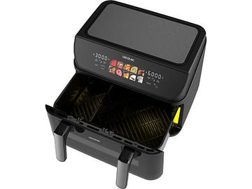 Freidora de aire Cecotec Cecofry&Grill Duoheat 10000, 10 L, 2800W, Negro
