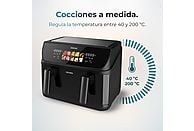 Freidora de aire Cecotec Cecofry&Grill Duoheat 10000, 10 L, 2800W, Negro