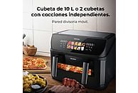 Freidora de aire Cecotec Cecofry&Grill Duoheat 10000, 10 L, 2800W, Negro