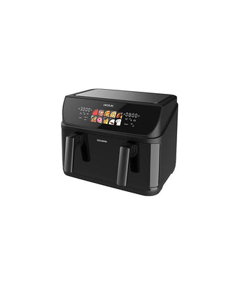 Freidora de aire Cecotec Cecofry&Grill Duoheat 10000, 10 L, 2800W, Negro