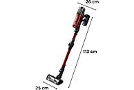 Aspiradora sin cable Rowenta X-Force Flex 13.60 Animal Care, 150 AW, Roja