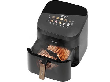 Freidora de aire Cecotec Cecofry&Grill Smokin’ 8500, 8.5 L, 2200W, Negro