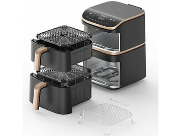 Freidora de aire Cosori Turbo Tower Pro Smart™ Chef Edition, 10.8 L, 2630W, Negro
