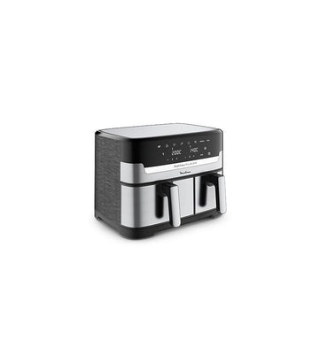 Freidora de aire Moulinex Dual Easy Fry & Grill EZ905D, 8.3 L, Inox