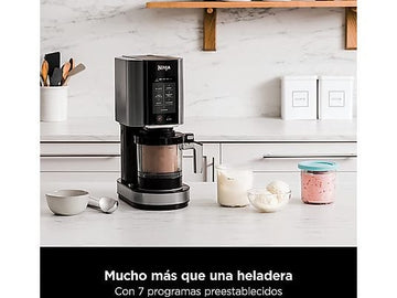 Heladera Ninja CREAMI NC300EU, 7 programas, Negro y Plata