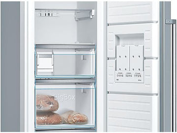 Congelador vertical BOSCH GSN36AIEP, 242 L, No Frost, 186 cm, Inox