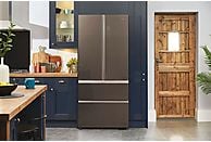 Frigorífico Americano Haier FD 83 Series 7 HB18FGSAAA, No Frost, 539 L, Motor Inverter, Inox