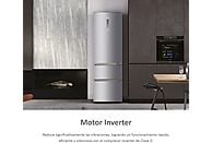 Frigorífico Combi Haier 3D 60 Series 3 A3FE737CGJ, 371 L, No Frost, Motor Inverter, Inox