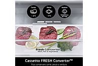 Frigorífico Combi LG GBV5250CPY, Total No Frost, 387 L, Clase C, Inox Antihuellas