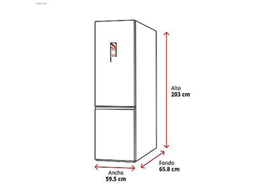 Frigorífico Combi Samsung Smart RB38C675CS9/EF, 390 L, No Frost, WiFi, Inox