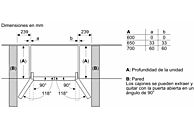 Frigorífico Multidoor Bosch KFN96APEA, 605 L, 183 cm, Inox
