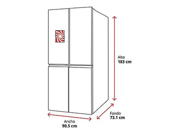 Frigorífico Multidoor Bosch KFN96APEA, 605 L, 183 cm, Inox