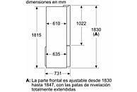 Frigorífico Multidoor Bosch KFN96APEA, 605 L, 183 cm, Inox