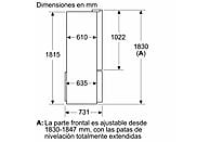 Frigorífico Multidoor Bosch KFN96VPEA, Serie 4, 605 L, Inox
