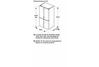 Frigorífico Multidoor Bosch KFN96VPEA, Serie 4, 605 L, Inox