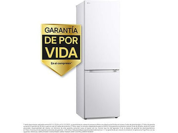 Frigorífico combi LG GBV3100ESW, No Frost, 344 L, 186 cm, DoorCooling+™, FRESHBalancer™, Blanco
