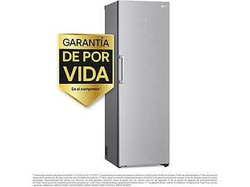 Frigorífico una puerta LG GLM71MBCSF, No Frost, DoorCooling+™, ThinQ™, 386 L, Inox