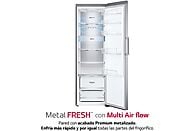 Frigorífico una puerta LG GLM71MBCSF, No Frost, DoorCooling+™, ThinQ™, 386 L, Inox