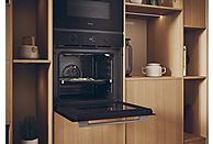 Horno Haier ID Series 2 H6 ID2P5B3YTX, Multifunción Integrable, 78 L, Pirolítico + Vapor, Negro