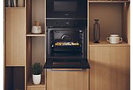 Horno Haier ID Series 2 H6 ID2P5B3YTX, Multifunción Integrable, 78 L, Pirolítico + Vapor, Negro
