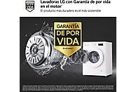 Lavadora LG F4X1008NWH, 8 kg, 1400 rpm, Clase A, Blanco Marfil