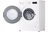 Lavadora LG F4X1008NWH, 8 kg, 1400 rpm, Clase A, Blanco Marfil