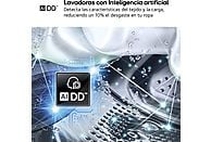 Lavadora LG F4X1008NWH, 8 kg, 1400 rpm, Clase A, Blanco Marfil