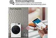 Lavadora LG Serie 600 (F4WR6010A0W), 10 kg, Clase A/A, Blanco