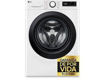 Lavadora LG F4WR5009A6W, 9 kg, Clase A/A, Blanco