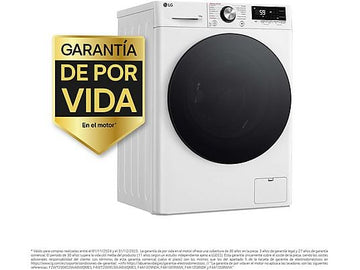Lavadora LG Serie 700 (F4WR7010AGW), 10 kg, Clase A/A, Blanco