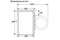 Lavadora Bosch Serie 4 (WAN24200EP), 9 kg, 1200 rpm, Clase A, Blanco