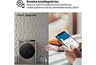Lavadora LG Serie 700 (F4WR7010AGS), 10 kg, Clase A/A, Inox Antihuellas