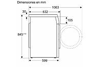Lavadora Balay 3TS995BP, 9 kg, 1400 rpm, Clase A, Blanco