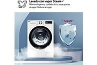 Lavadora LG F4WR5009A6W, 9 kg, Clase A/A, Blanco
