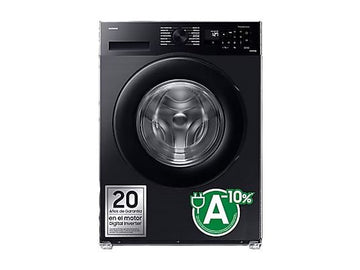 Lavadora Samsung WW90CGC04DABEC, 9 kg, 1400 rpm, Clase A, Negro