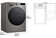 Lavadora LG Serie 700 (F4WR7010AGS), 10 kg, Clase A/A, Inox Antihuellas