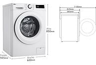Lavadora secadora LG Serie 500 (F4DR5009A3W), 9/6 kg, Clase A (Lavado), Blanco