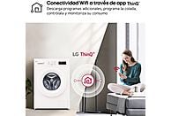 Lavadora secadora LG W4X1085NWH, 8/5 kg, Clase A (Lavado), Blanco Marfil