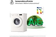 Lavadora secadora LG W4X1085NWH, 8/5 kg, Clase A (Lavado), Blanco Marfil