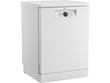 Lavavajillas Beko BDFN26640WC, 16 servicios, 6 programas, 59.8 cm, Tercera bandeja, Blanco