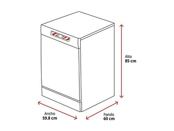Lavavajillas Beko BDFN26640WC, 16 servicios, 6 programas, 59.8 cm, Tercera bandeja, Blanco