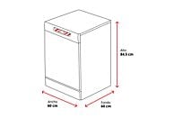 Lavavajillas Bosch SMS4EMW06E, 14 servicios, 6 programas, 60 cm, Clase B