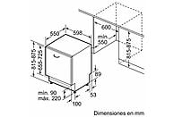 Lavavajillas Bosch SMV2ITX09E, integrable, 13 servicios, 5 programas, 60 cm, Clase E