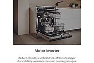 Lavavajillas Haier I-Pro Shine Series 3 XF 5C4M1X, 15 servicios, 10 programas, 60 cm, Motor Inverter, Wi-Fi, Gris