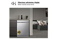 Lavavajillas LG DF587HVS – 10 servicios, 10 programas, 60 cm, Lavado a vapor, Acero antihuellas, Clase A