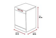 Lavavajillas LG DF587HVS – 10 servicios, 10 programas, 60 cm, Lavado a vapor, Acero antihuellas, Clase A